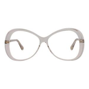 Chloé Womens Round/Oval Pink Pink Transparent Fashion Designer Eyewear